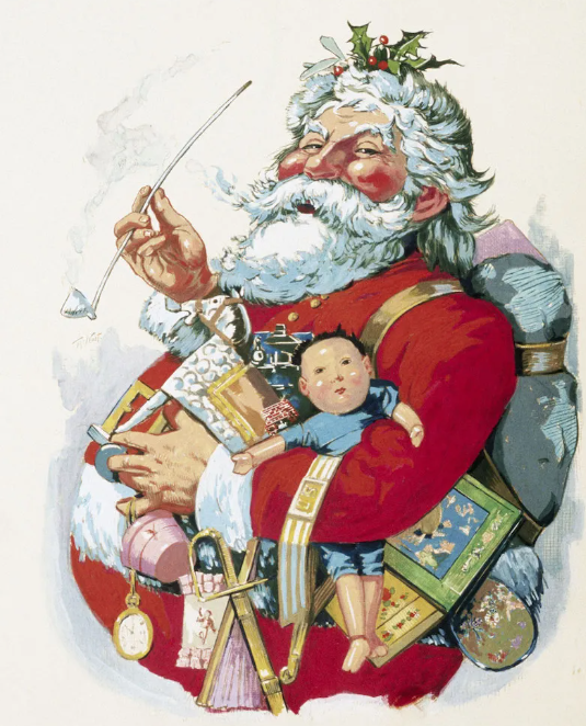 The Merry Old Santa Claus portrait is famous today for cementing Santas image, but was actually another form of propaganda. (Smithsonian Magazine December 19, 2018)